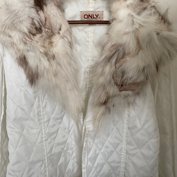 Only Fur-Lined Leather Jacket - Picture 14 of 16